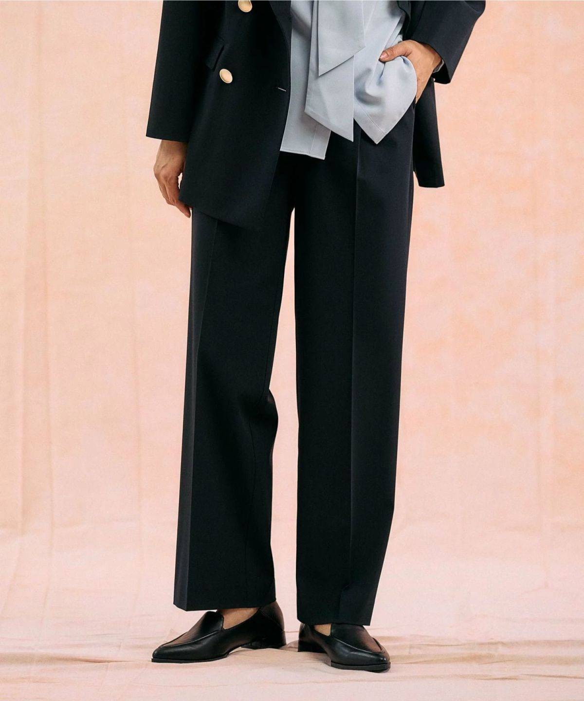 GLOBAL WORK ウツクシルエットワイドストレート