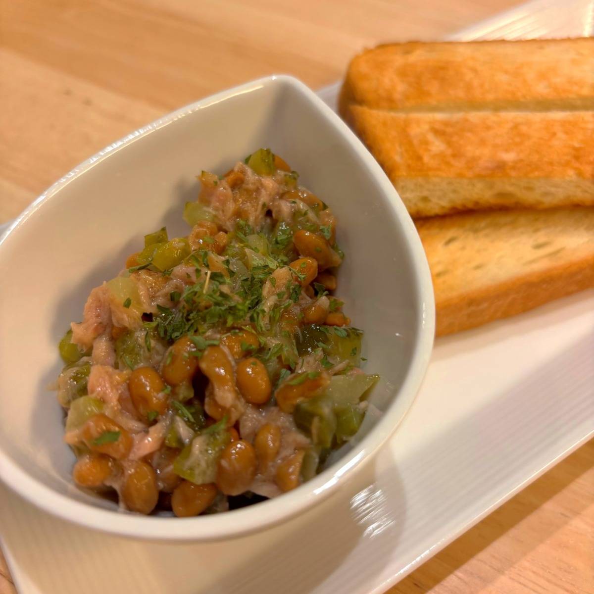 タカノフーズ公式の「納豆ディップソース」のレシピ