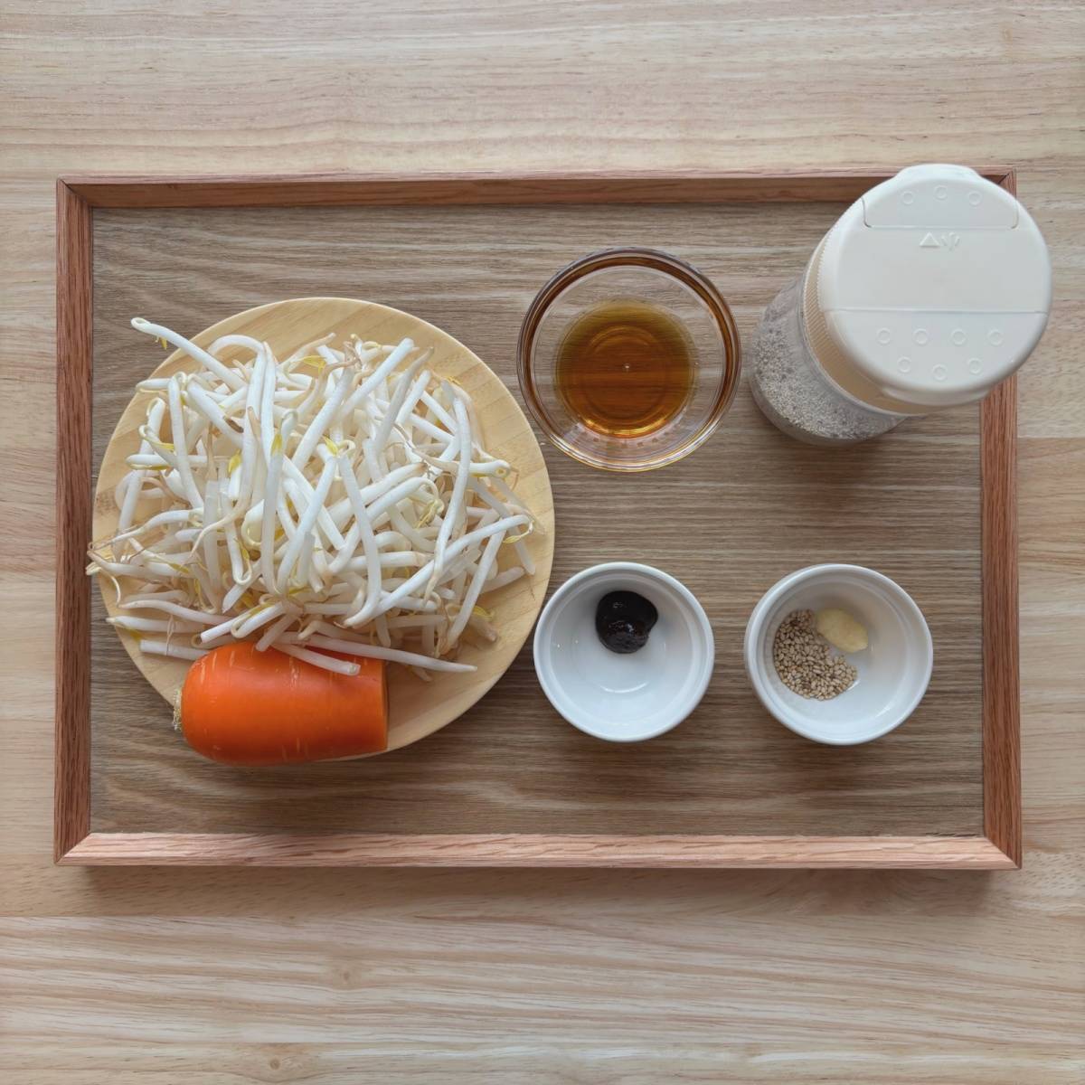 JAグループ公式の「もやし人参のナムル」のレシピ