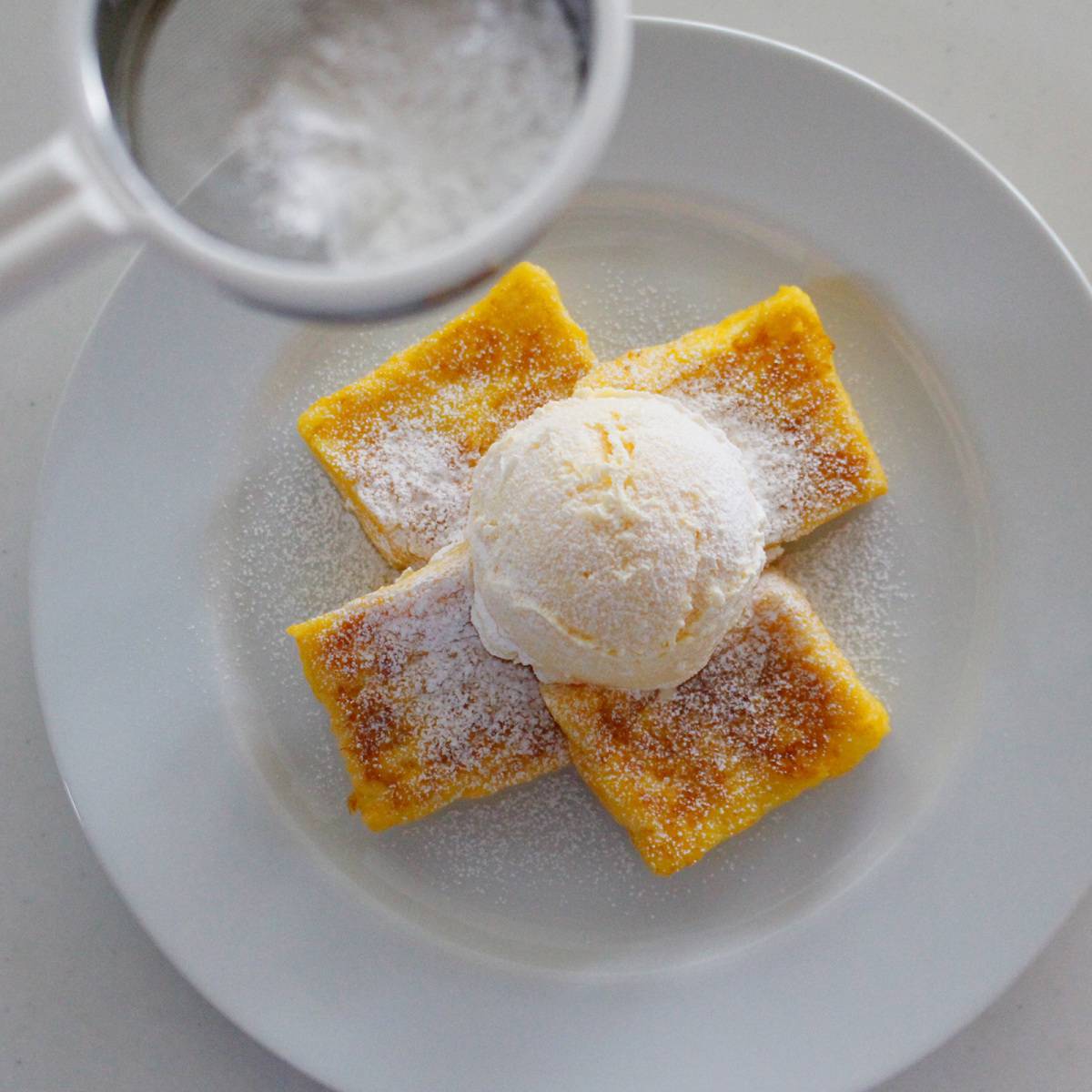 フジパン公式の「ほっくりかぼちゃのフレンチトースト」のレシピ