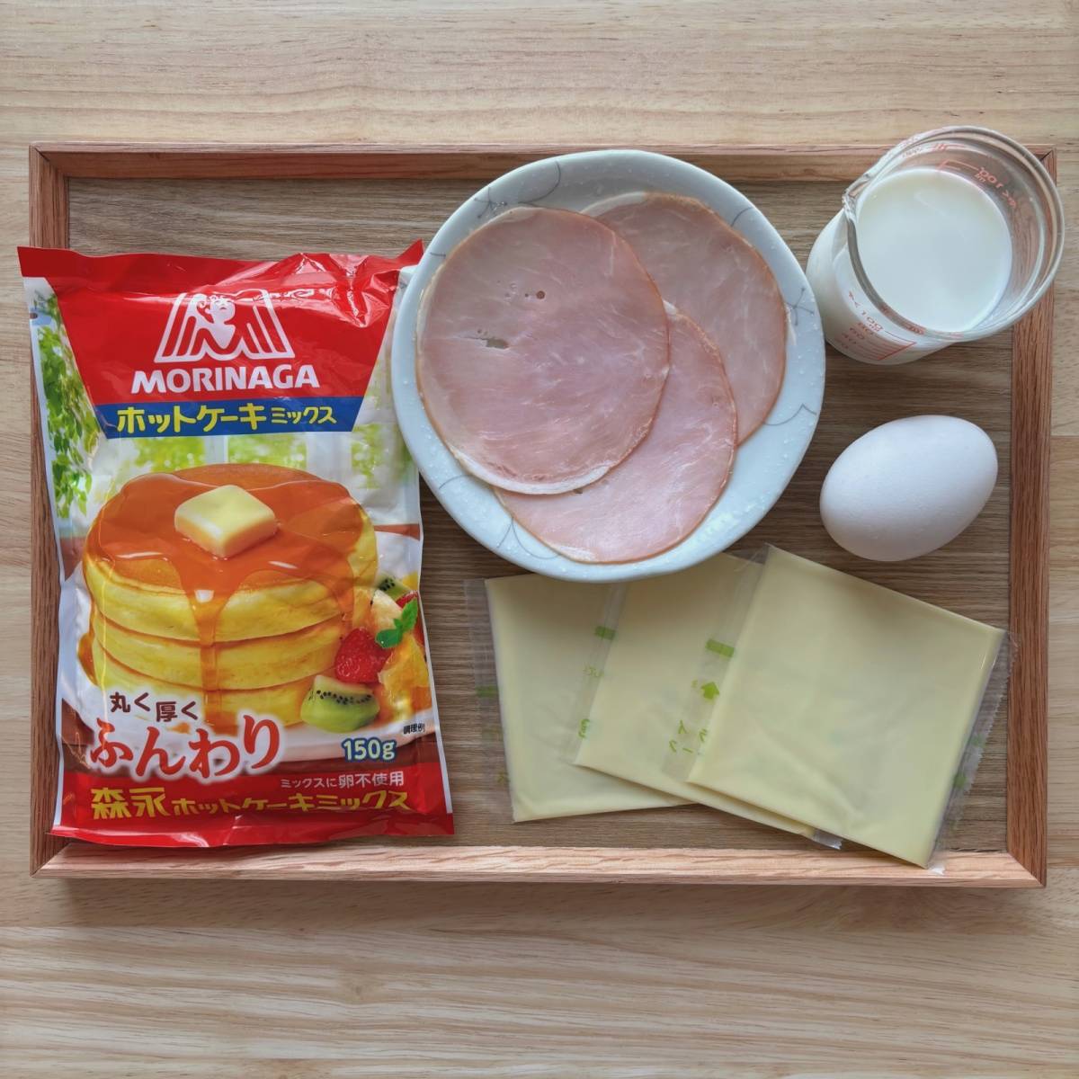 森永公式の「ハムのマグカップケーキ」のレシピ