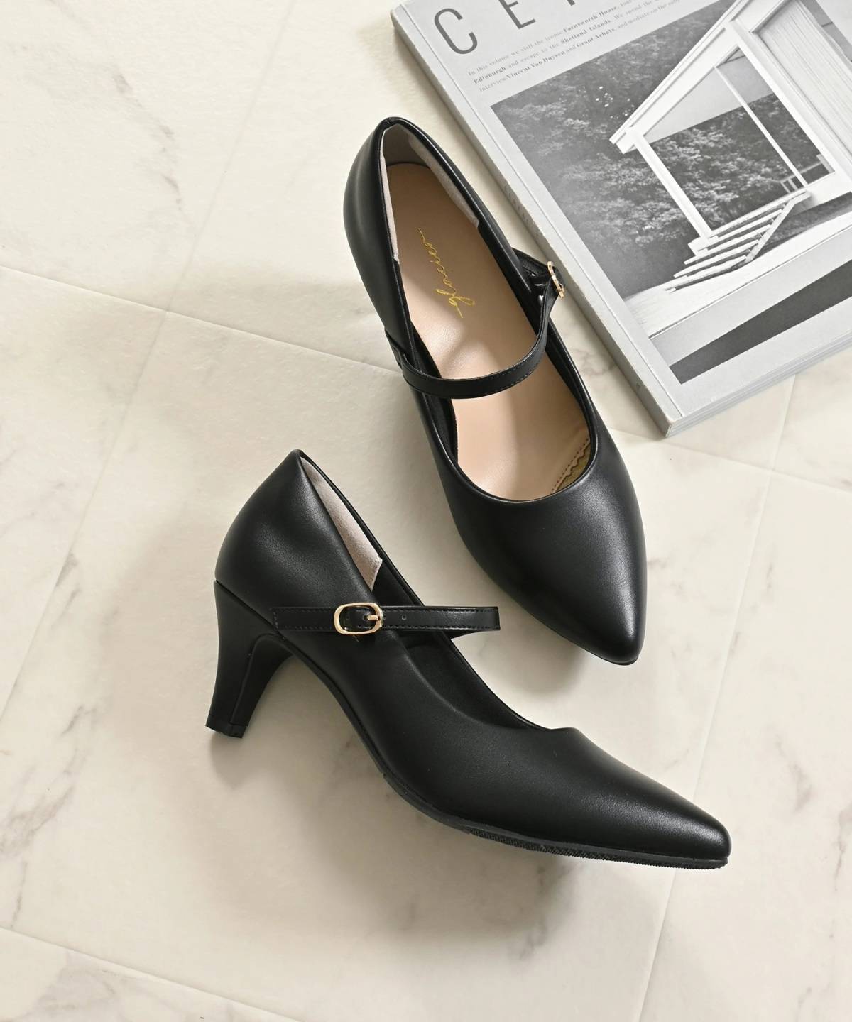 Honeys 美ージーベルト付パンプス