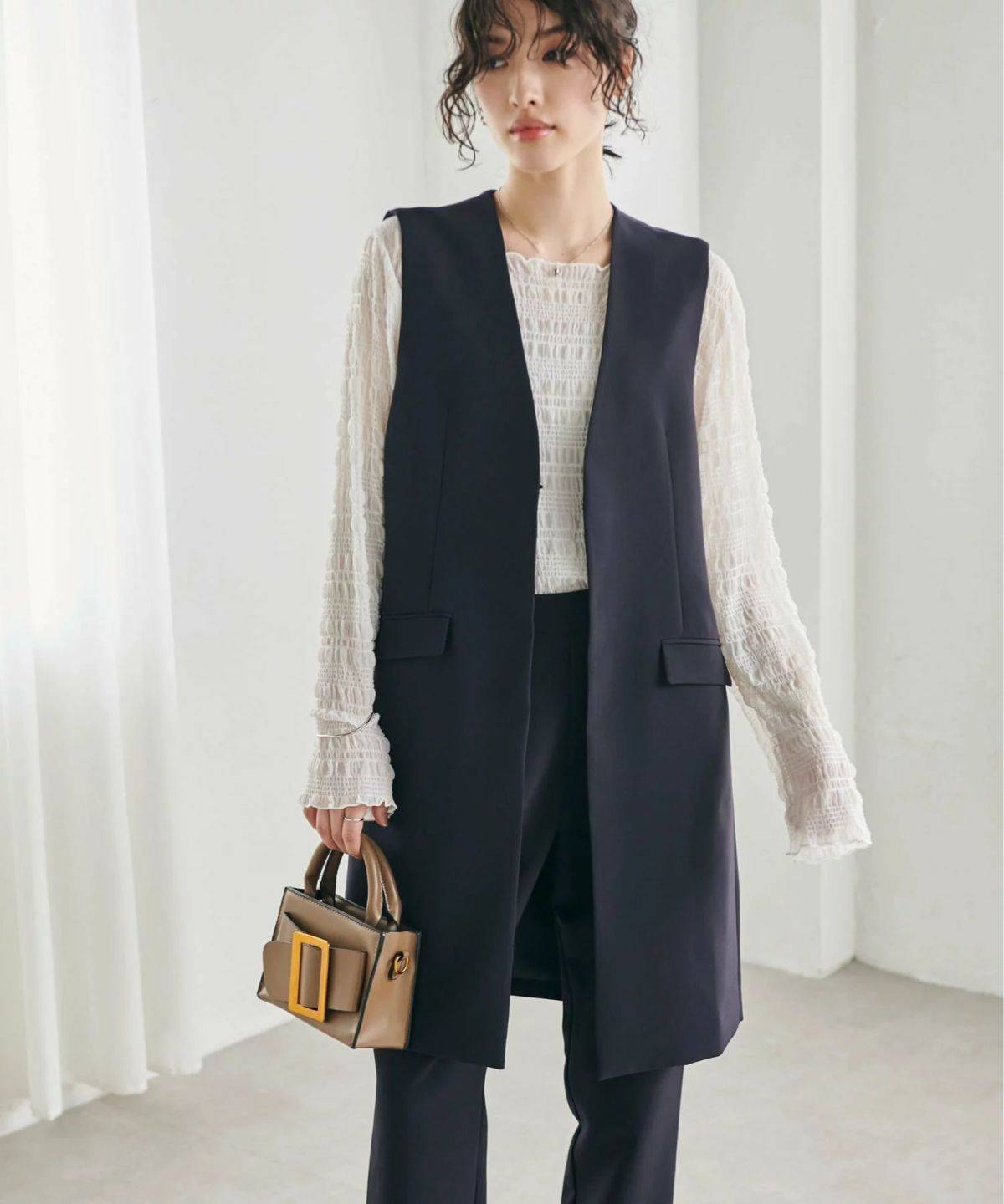 Ranan <2点セット>ロングジレセットアップ