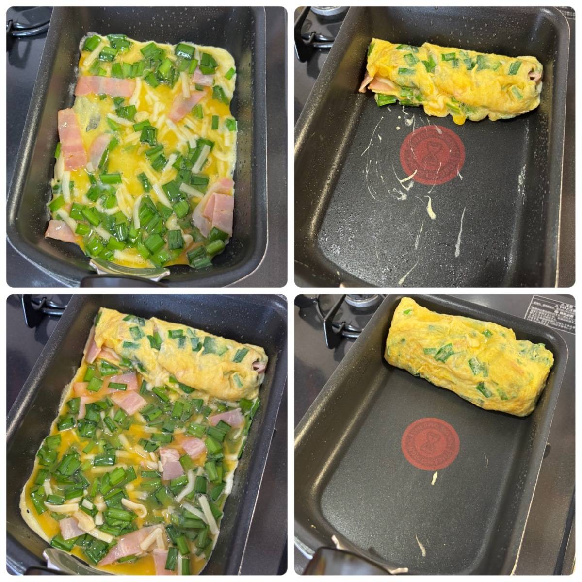 JAグループ公式の「ニラとベーコンの卵焼き」のレシピ