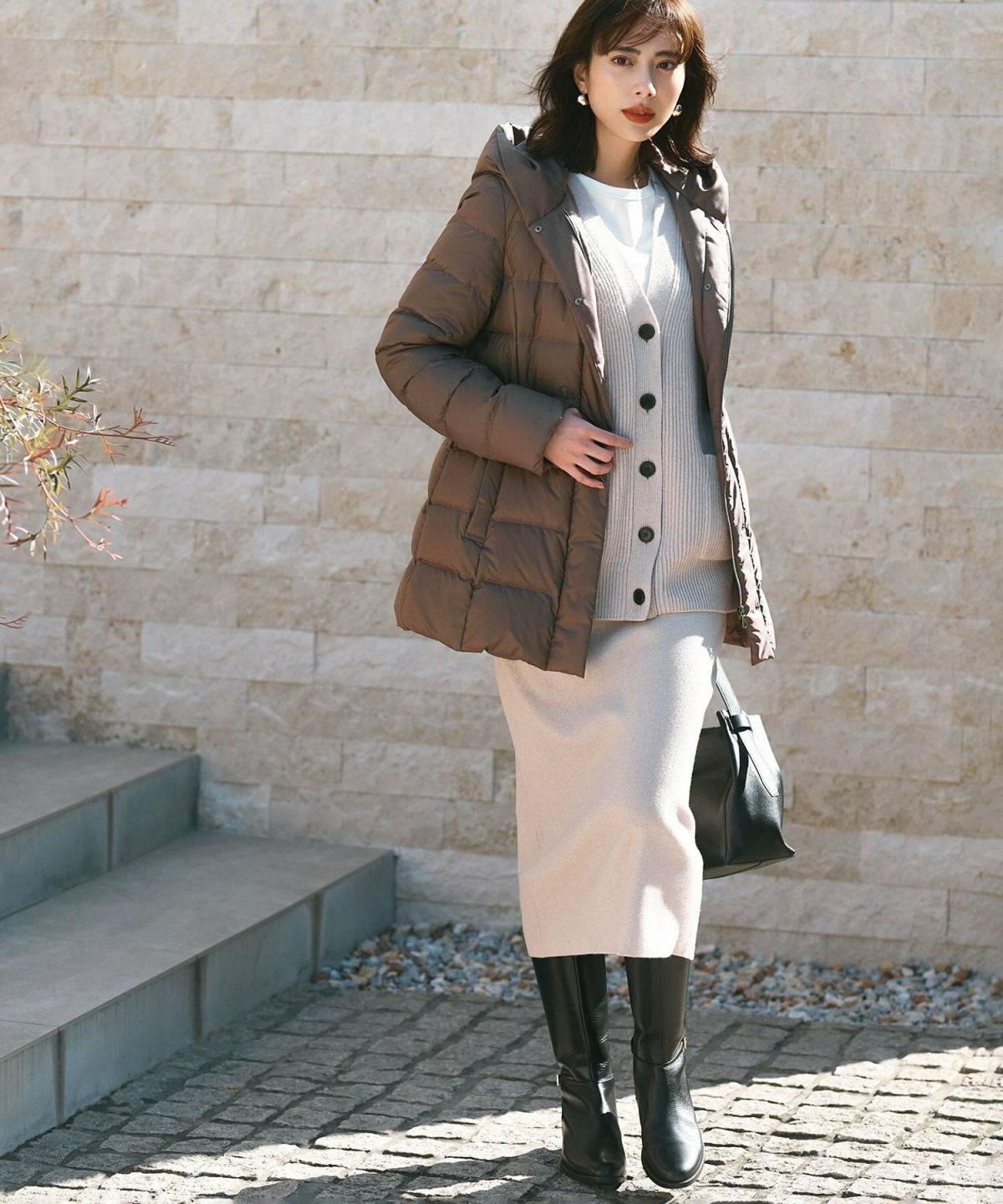 2月の京都向けスカートコーデ