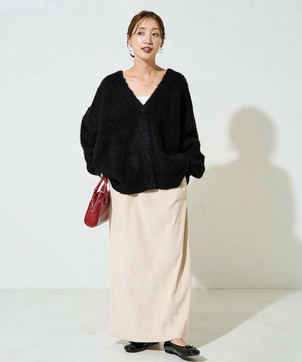 コーデュロイスカートコーデ