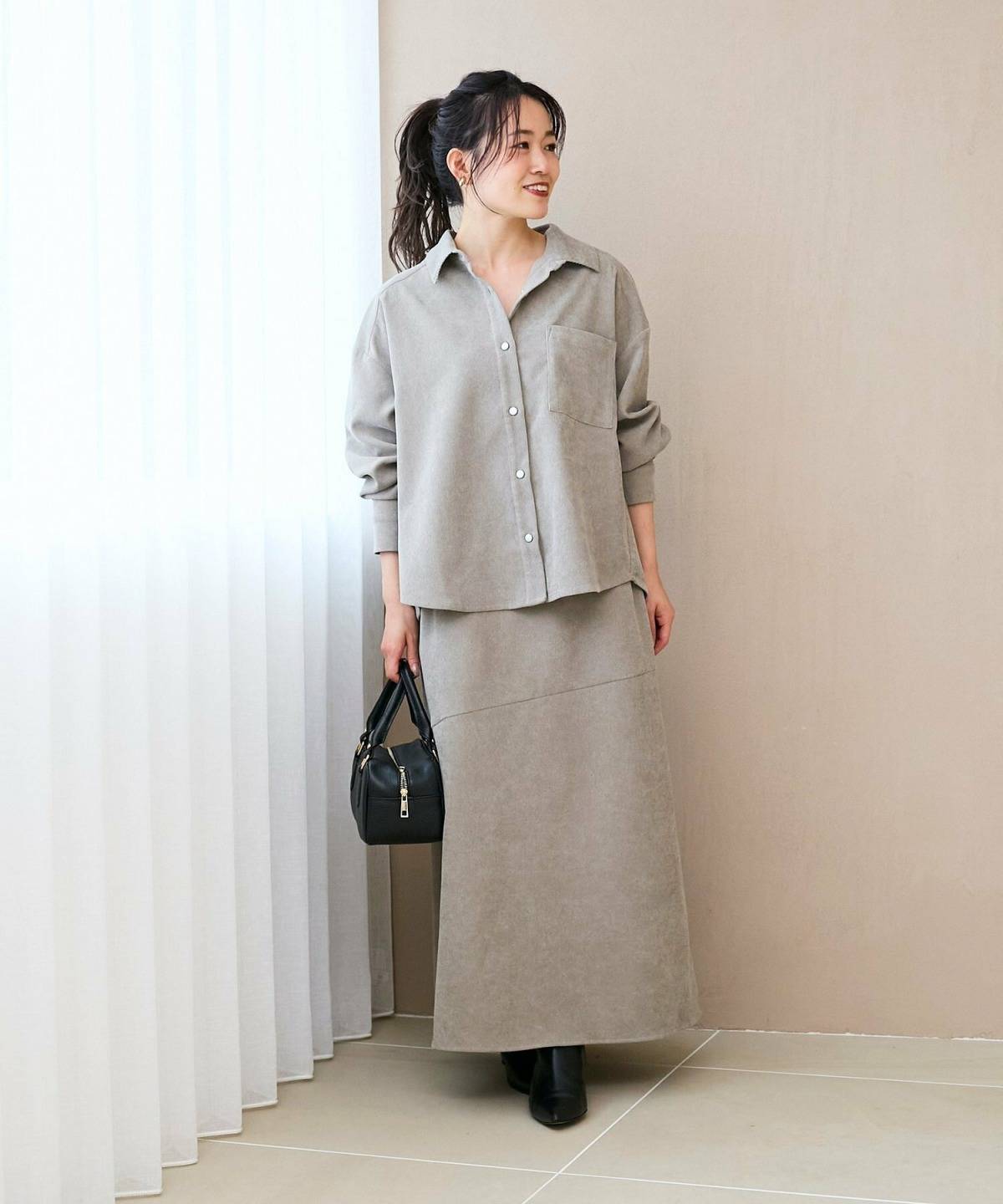 コーデュロイスカートコーデ