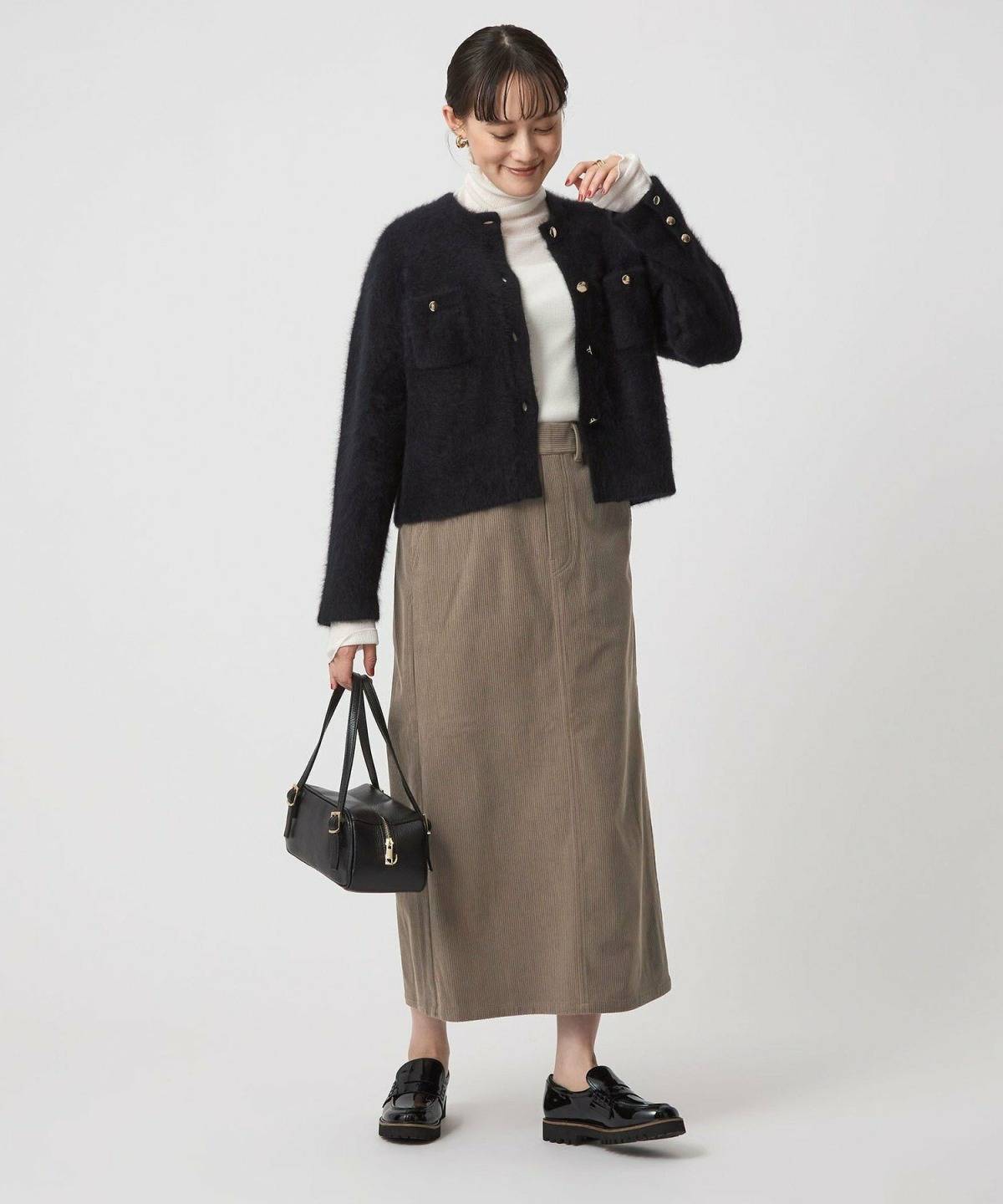コーデュロイスカートコーデ