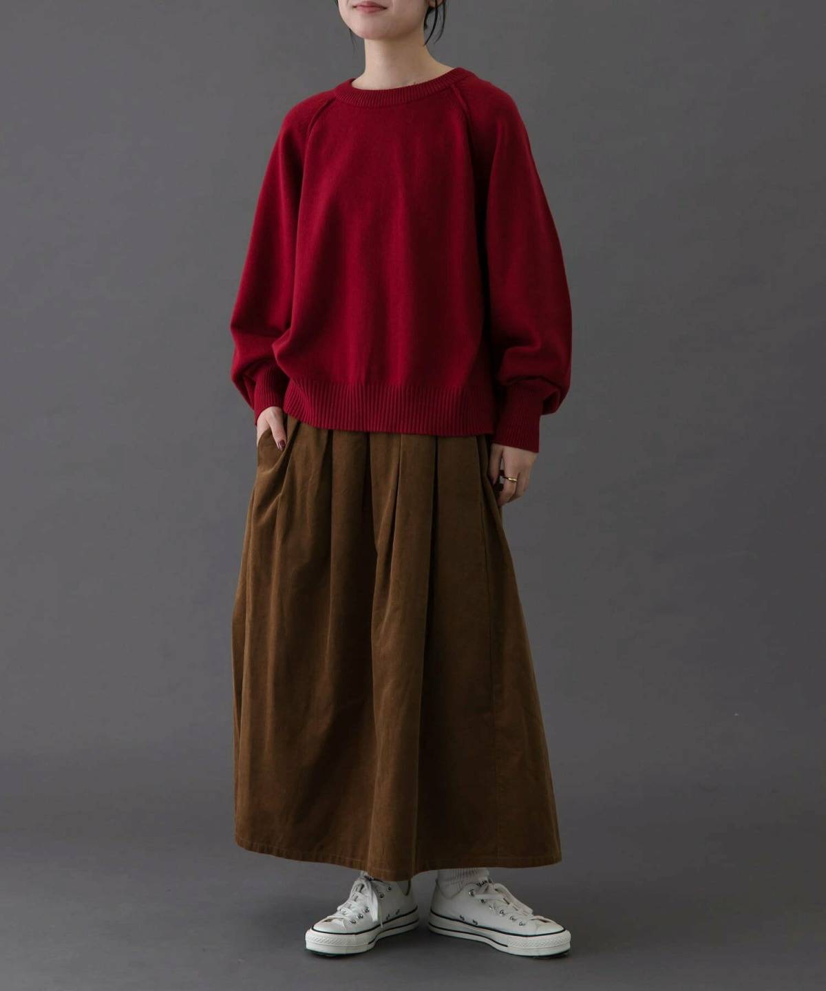 コーデュロイスカートコーデ