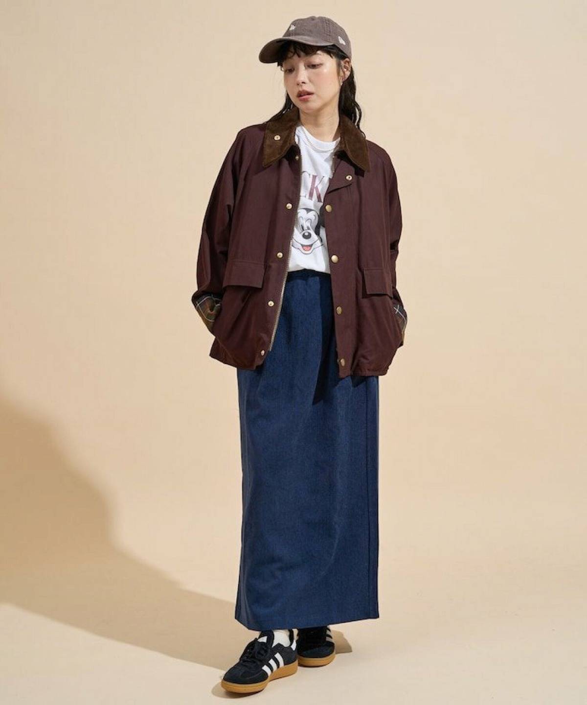 コーデュロイスカートコーデ