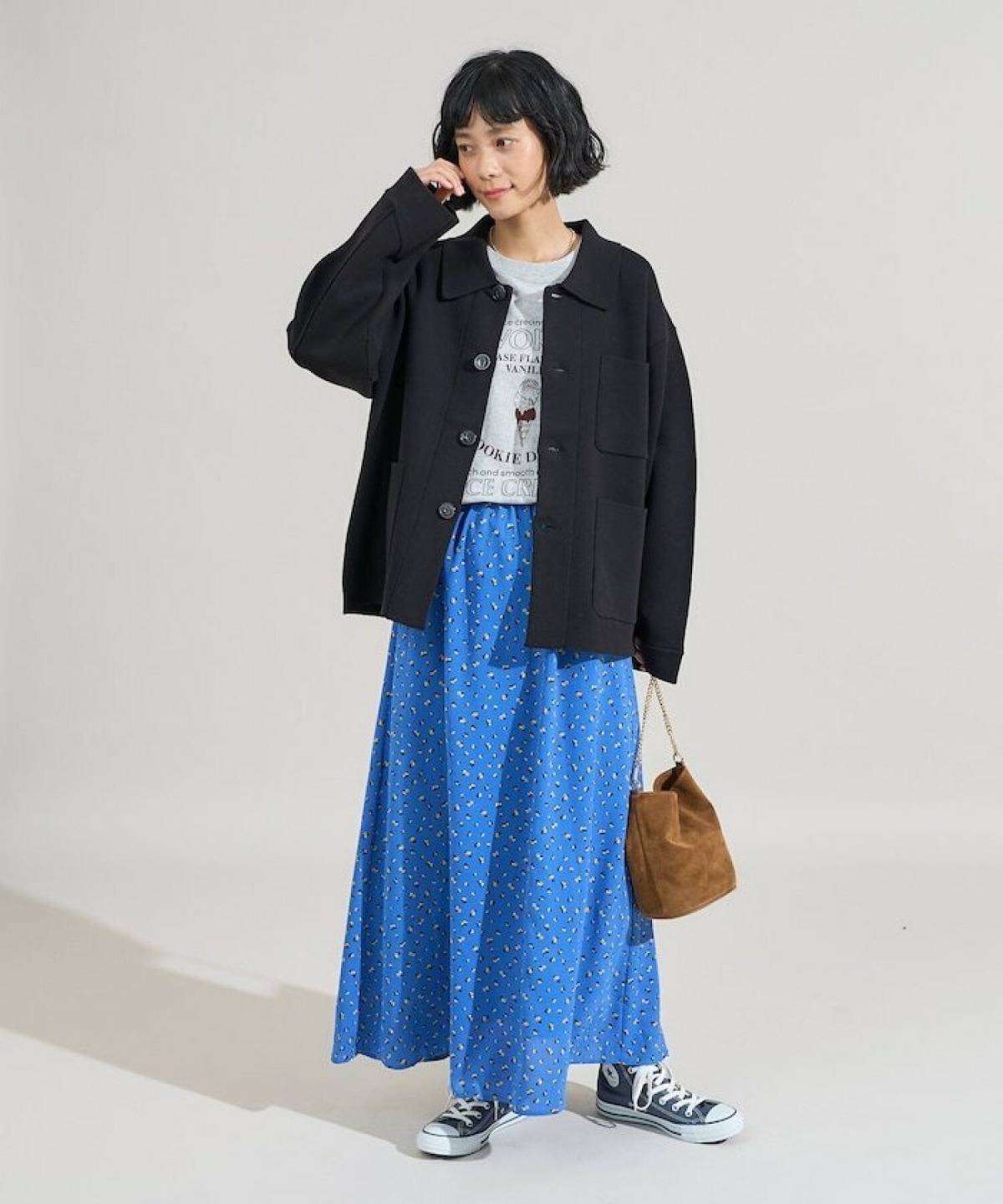 ハイカットスニーカーコーデ