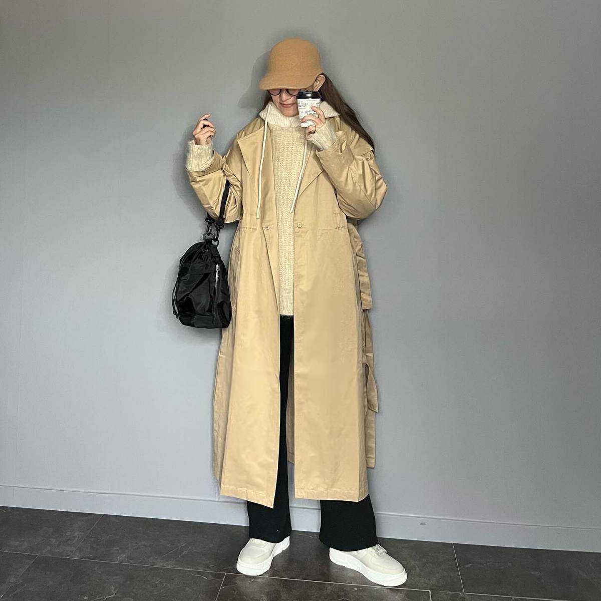 コートとカラーを合わせる♡