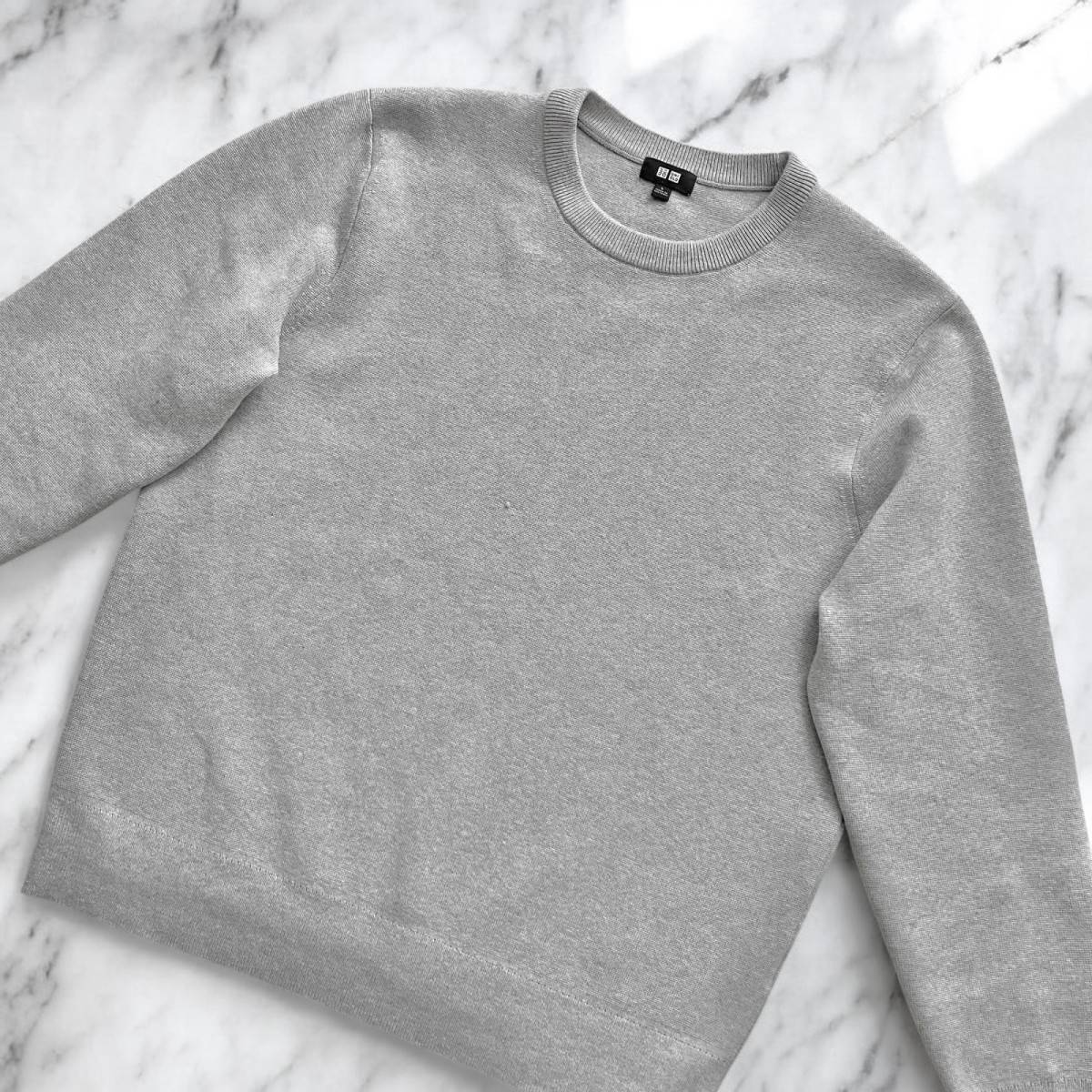 UNIQLOウォッシャブルミラノリブクルーネックセーター