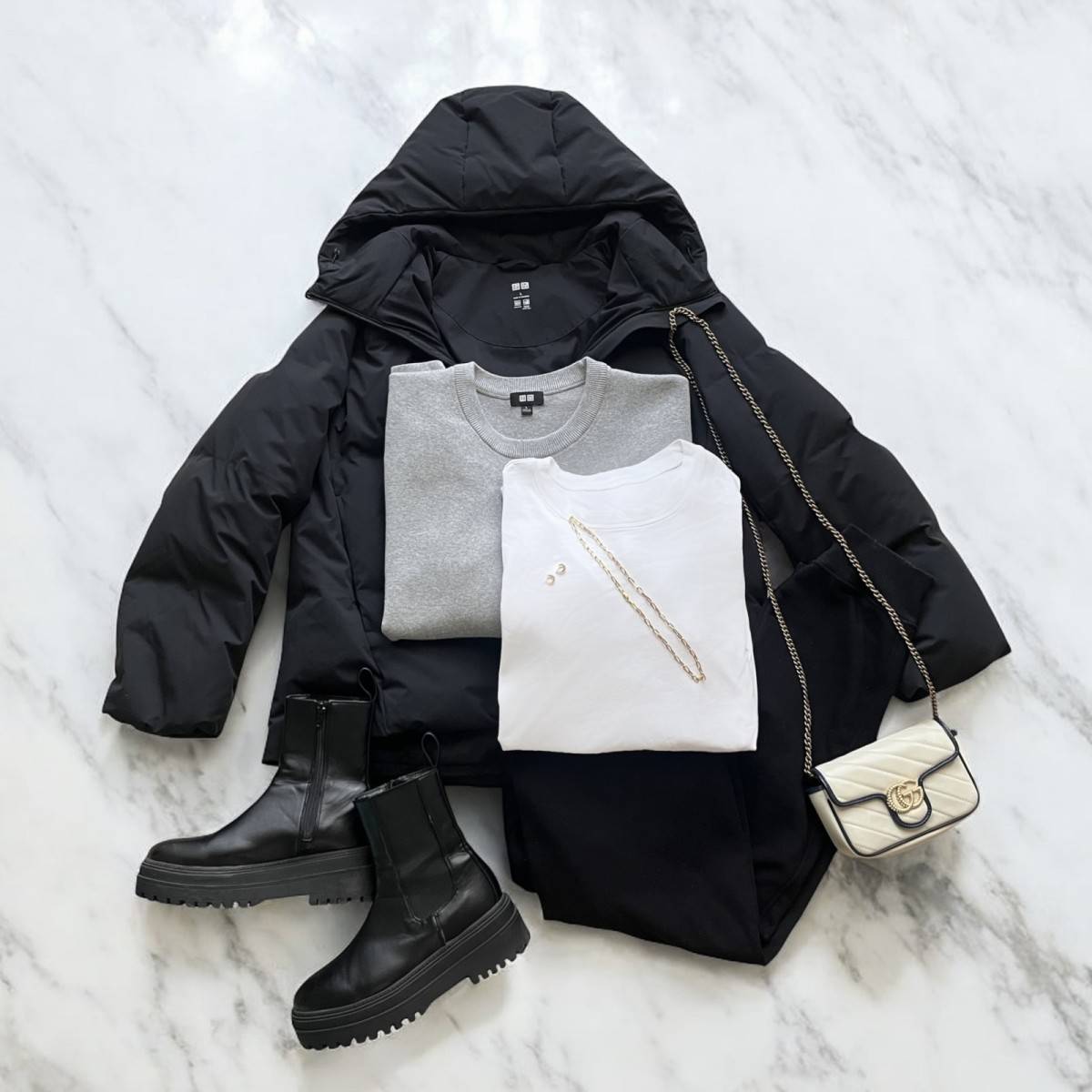 UNIQLOウォッシャブルミラノリブクルーネックセーター