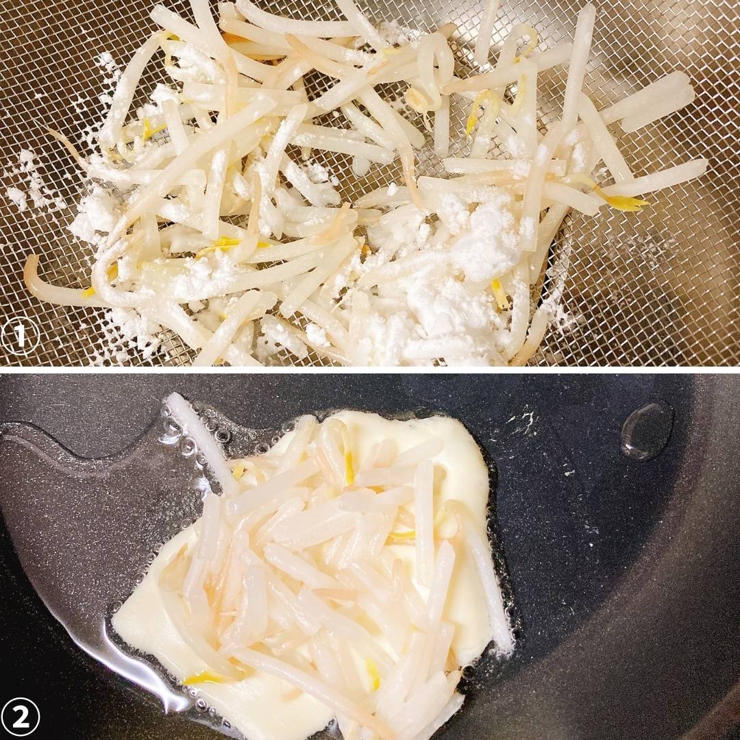 JAグループ公式の「パリパリもやしのチーズ焼き」のレシピ