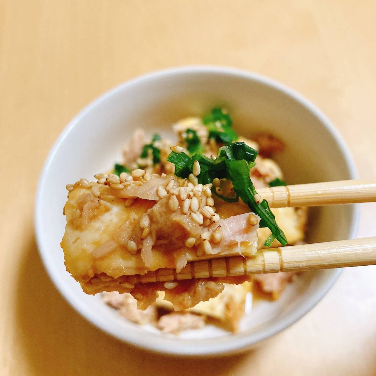 いなば公式の「ご飯がすすむ たっぷりツナと木綿豆腐のテリ煮」のレシピ