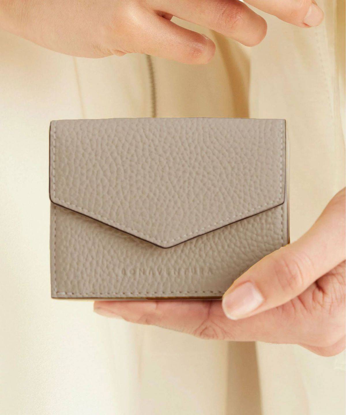 BONAVENTURA スモールウォレット シュリンクレザー/ミニ財布 三つ折り財布