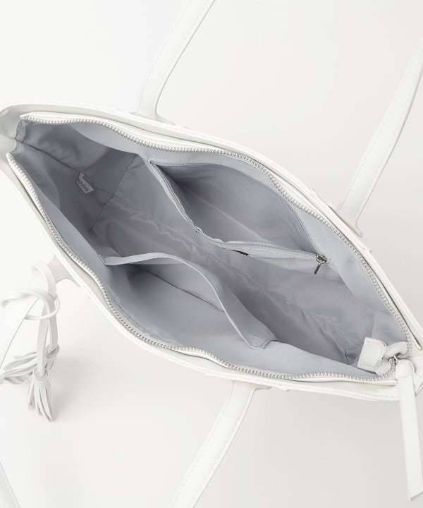 リサイクルレザー フリンジ トートバッグ