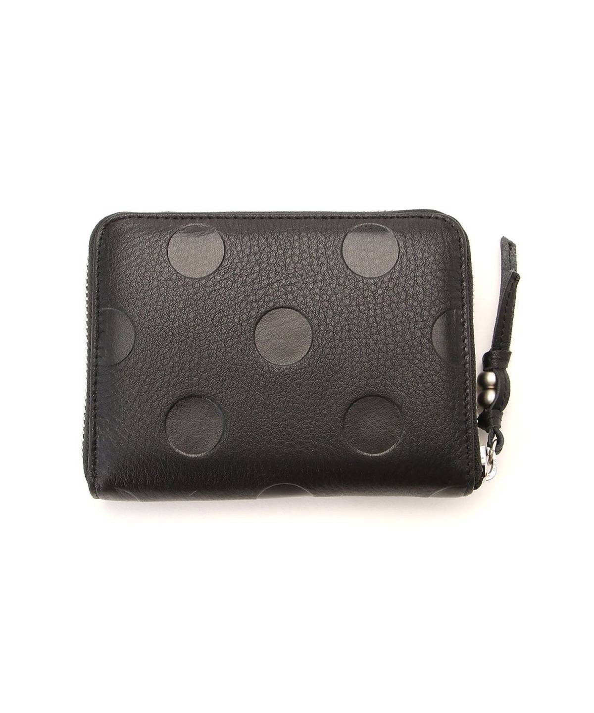 UN BILLION perche ドット型押しラウンドパームフィット財布