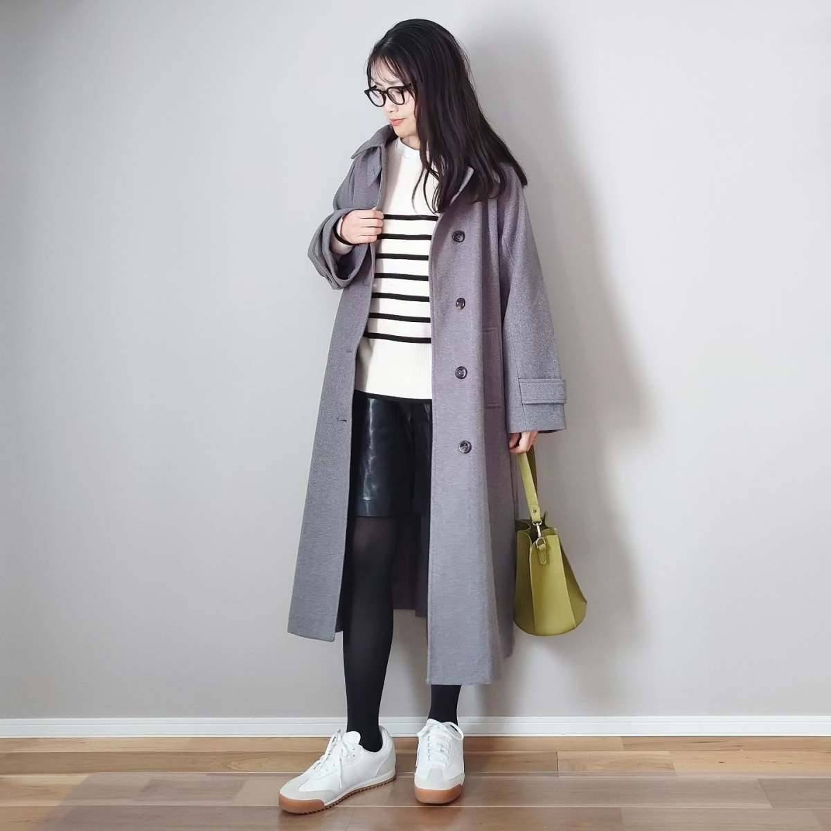 ボーダー柄のニットを主役にする♡