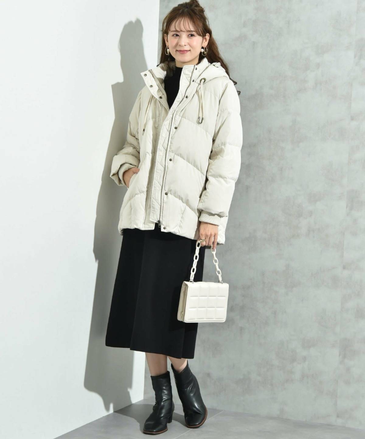 2月の東京ワンピースコーデ