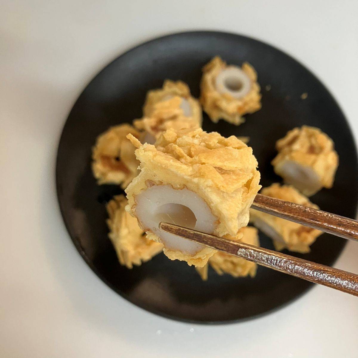 ニッスイ公式の「活ちくわのカリッとおやつフライ」のレシピ