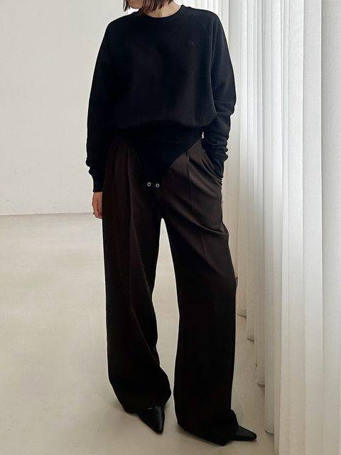 HIGH WAIST TUCK PANTS