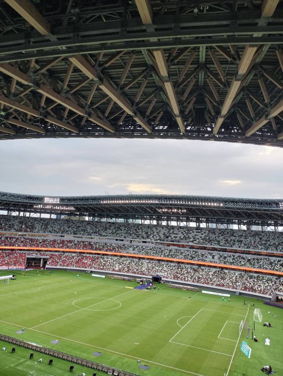 サッカーのスタジアム