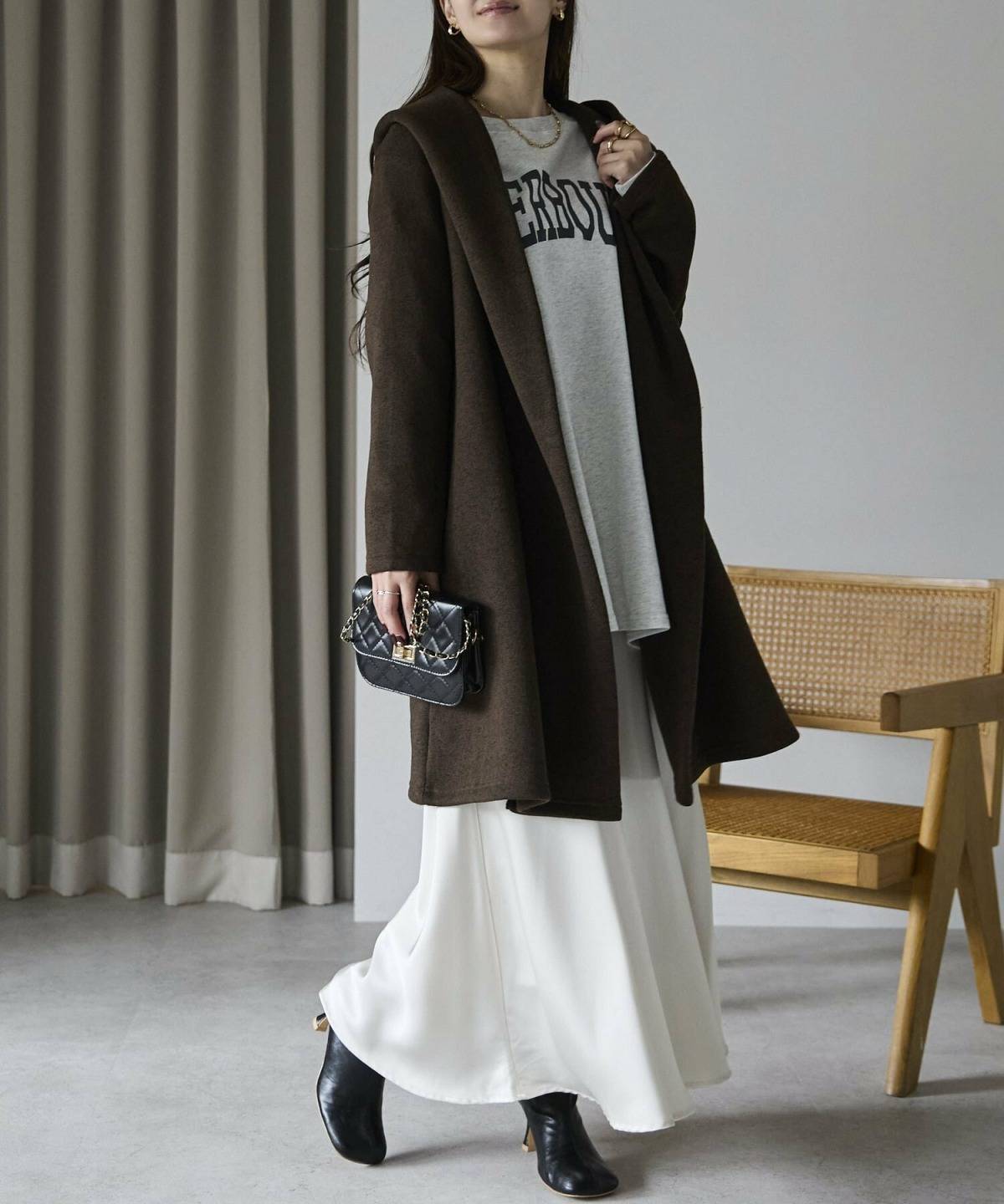 3月の北海道スカートコーデ