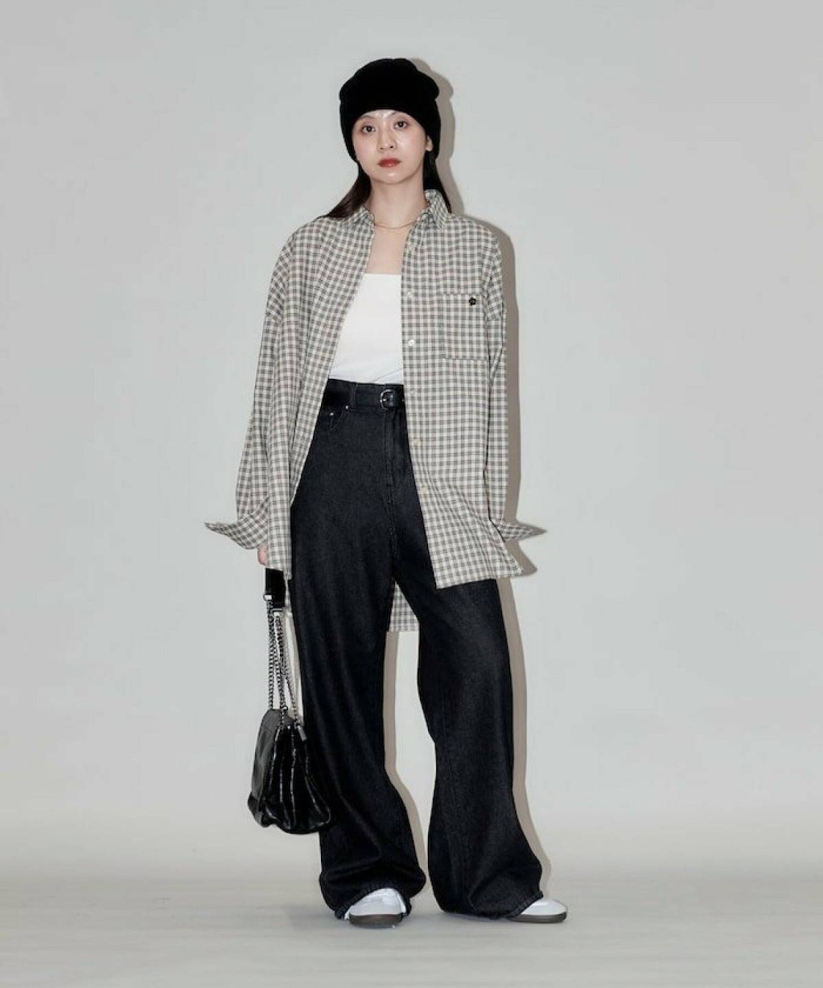 春の運動会 アラフォーママコーデ デニムパンツ シャツ