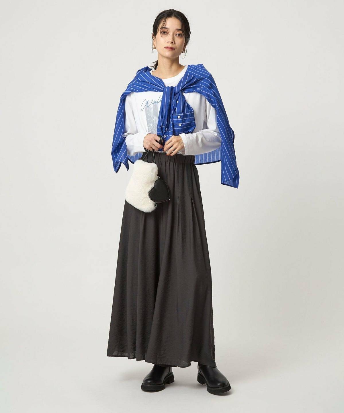 春の運動会 アラフォーママコーデ キュロット シャツ