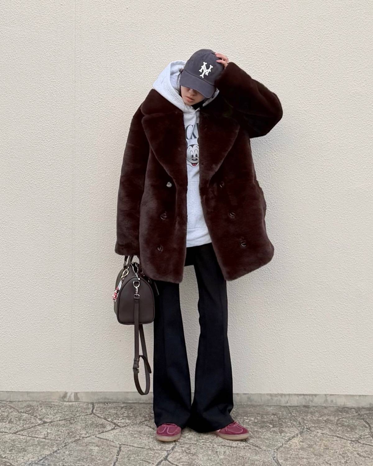 ファーコートを合わせる♪