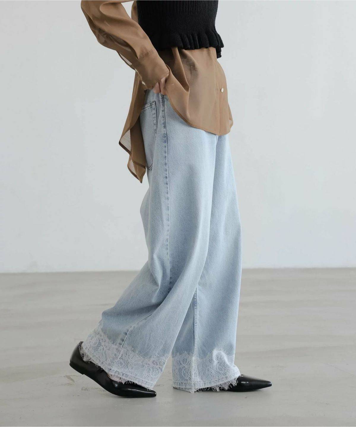 LOWRYS FARM レースデニム