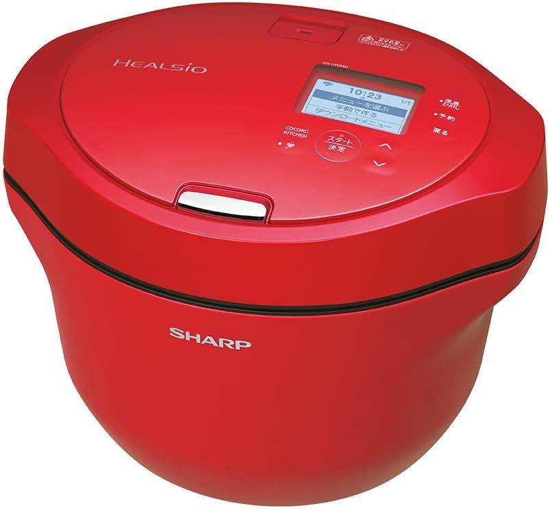 SHARP ヘルシオ ホットクック 水なし 自動調理鍋 KN-HW24G-R