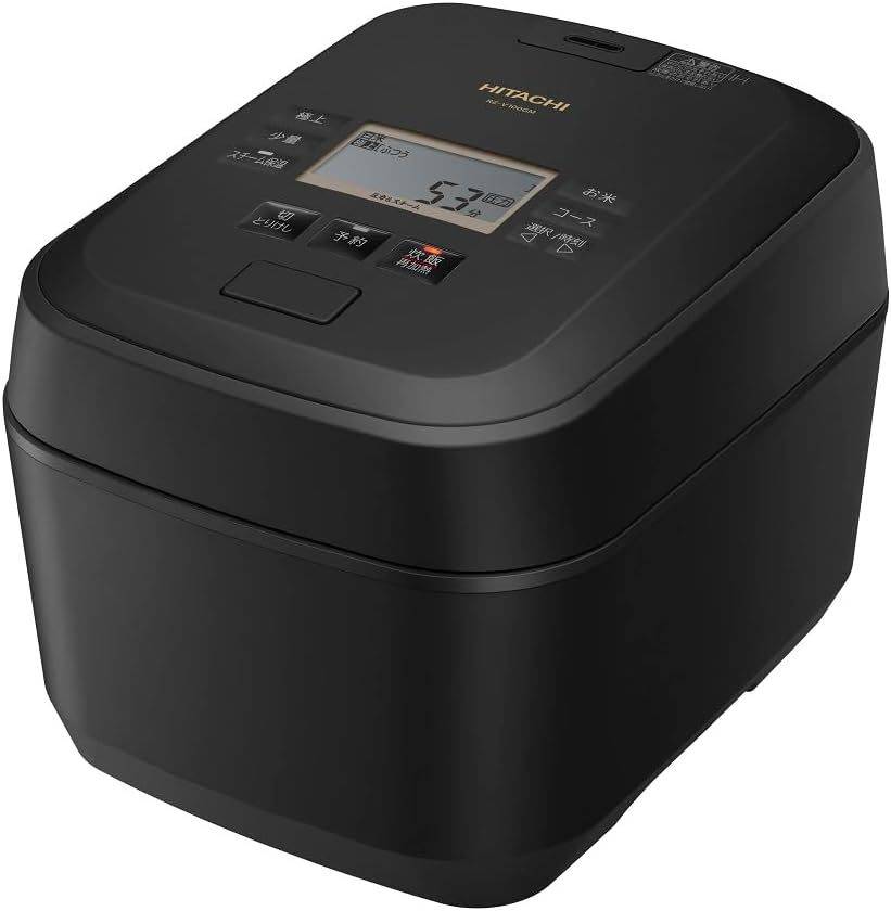 日立 炊飯器 5.5合 圧力&スチームIH 蒸気カット RZ-V100GM K