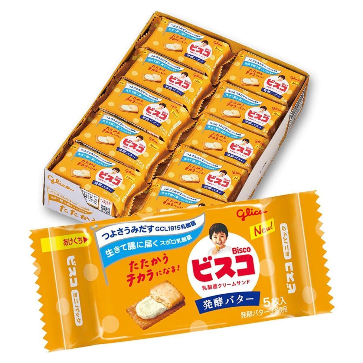 江崎グリコ ビスコ ミニパック 発酵バター 5枚×20個