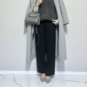 【2026年3月】本気でおすすめ！「UNIQLOリブニットパンツ」を使った大人女子コーデ #着用レビュー