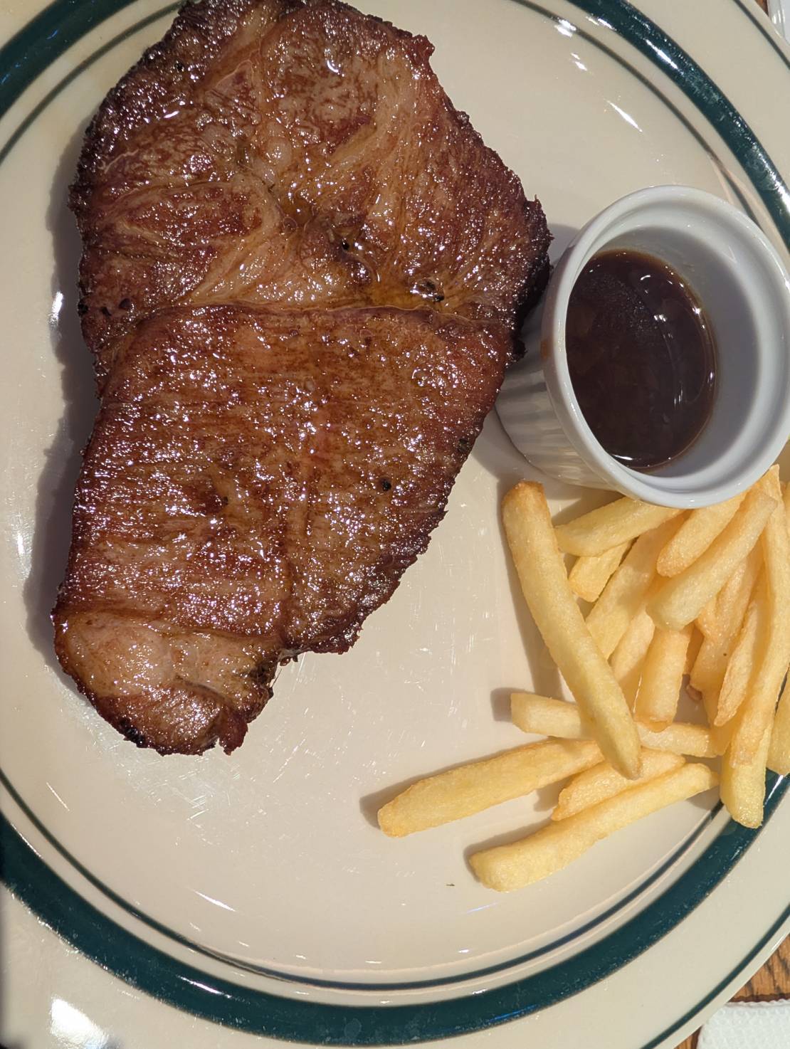 マロリーポークステーキの料理