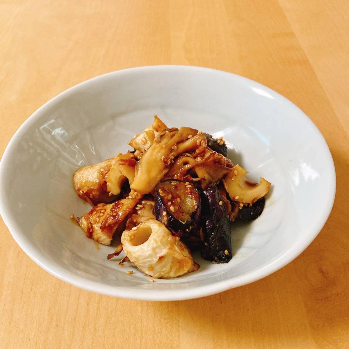 紀文公式の「焼ちくわとなすのみそ炒め」のレシピ