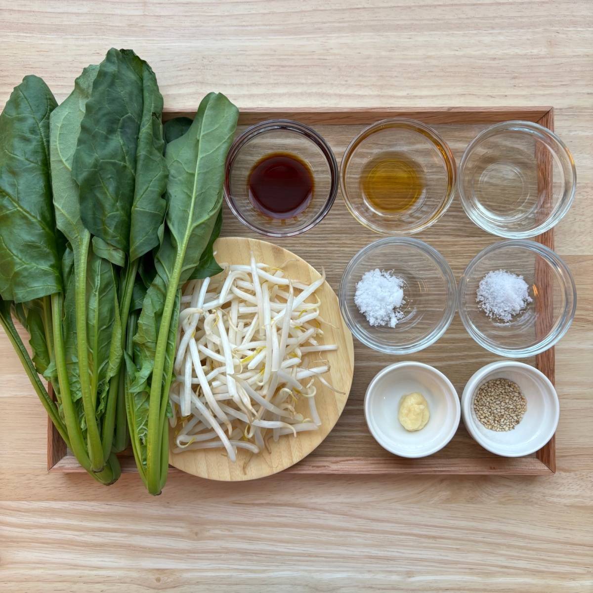 JAグループ公式の「もやしホウレン草の酢醤油ダレあえ」のレシピ