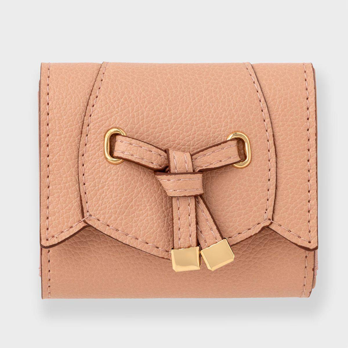 VIS フラワーカット財布ミニ PINK