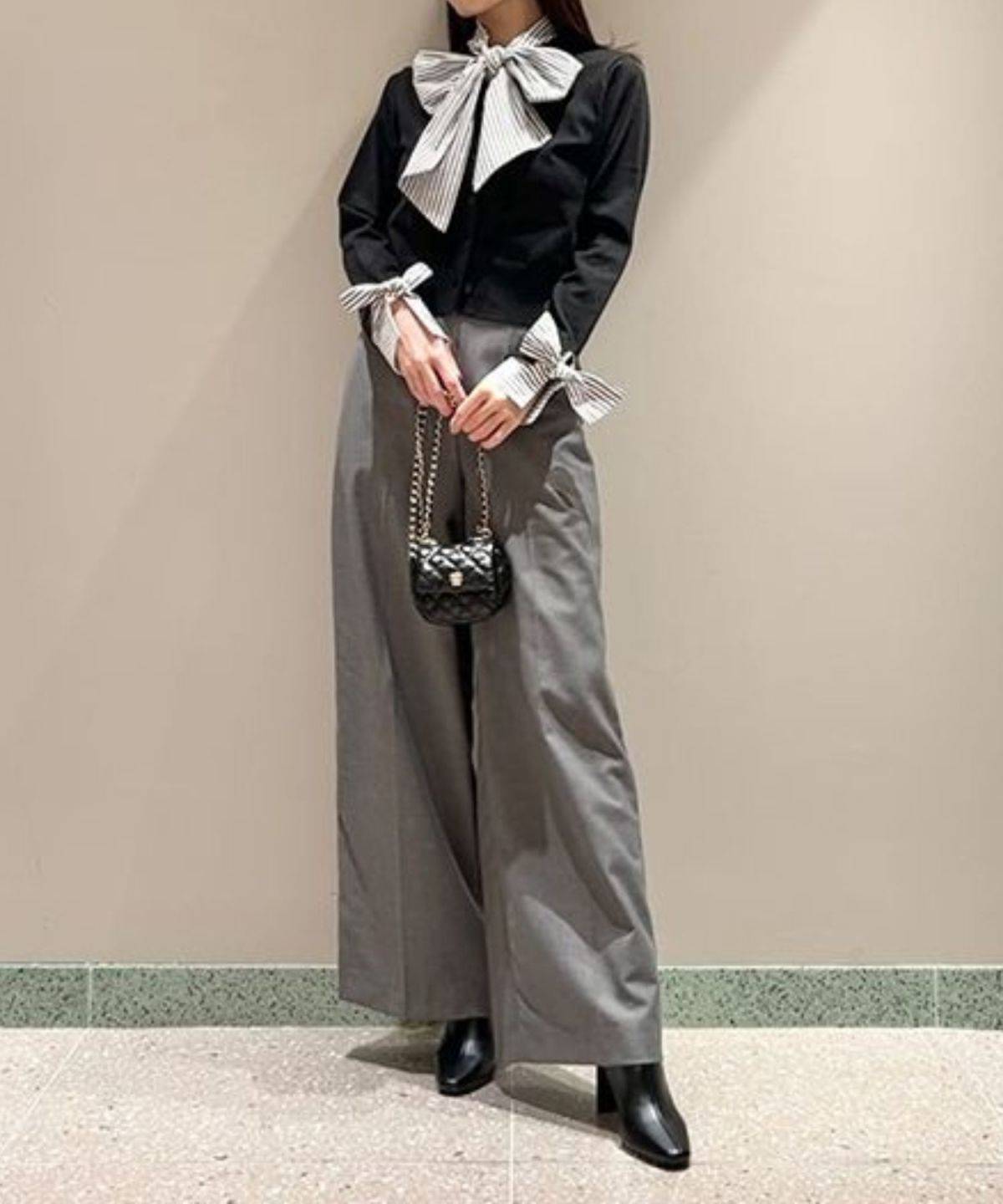 SNIDEL ハイウエストワイドパンツ