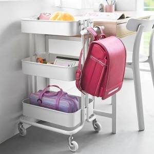 《2026年2月新作》スチールワゴンに付けるだけ！リュック＆ランドセルの簡単収納アイテム【山崎実業tower新商品】