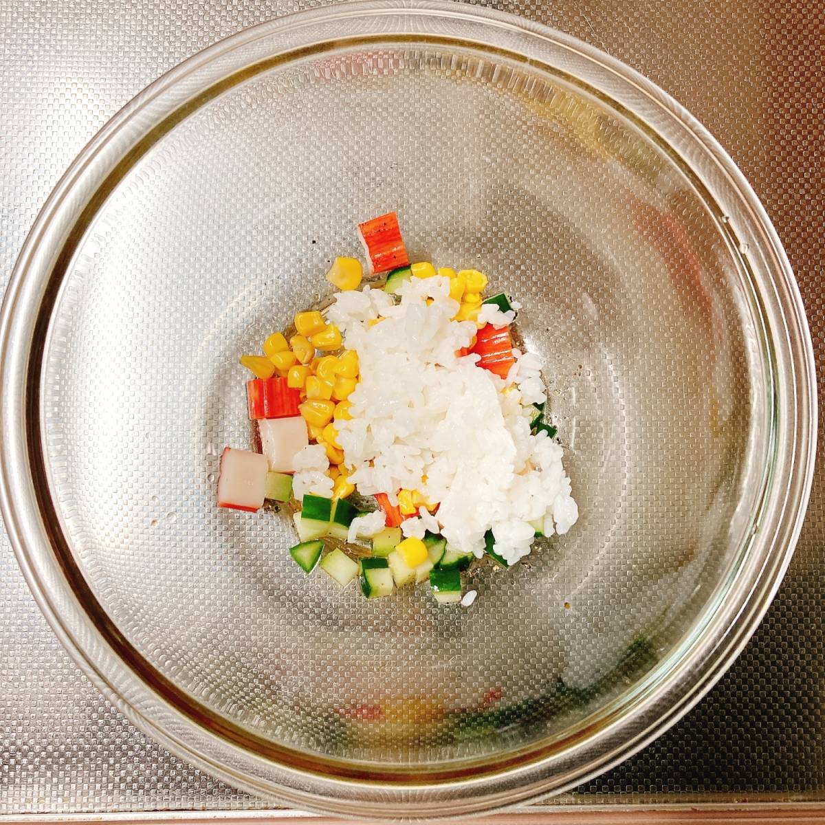 いちまさ公式の「サラダスティックのライスサラダ」のレシピ