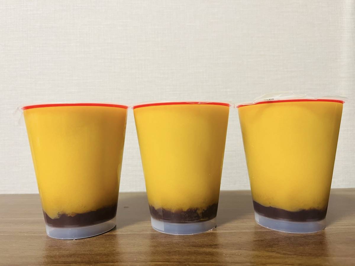 巨大なプリンが3つも入ってる！