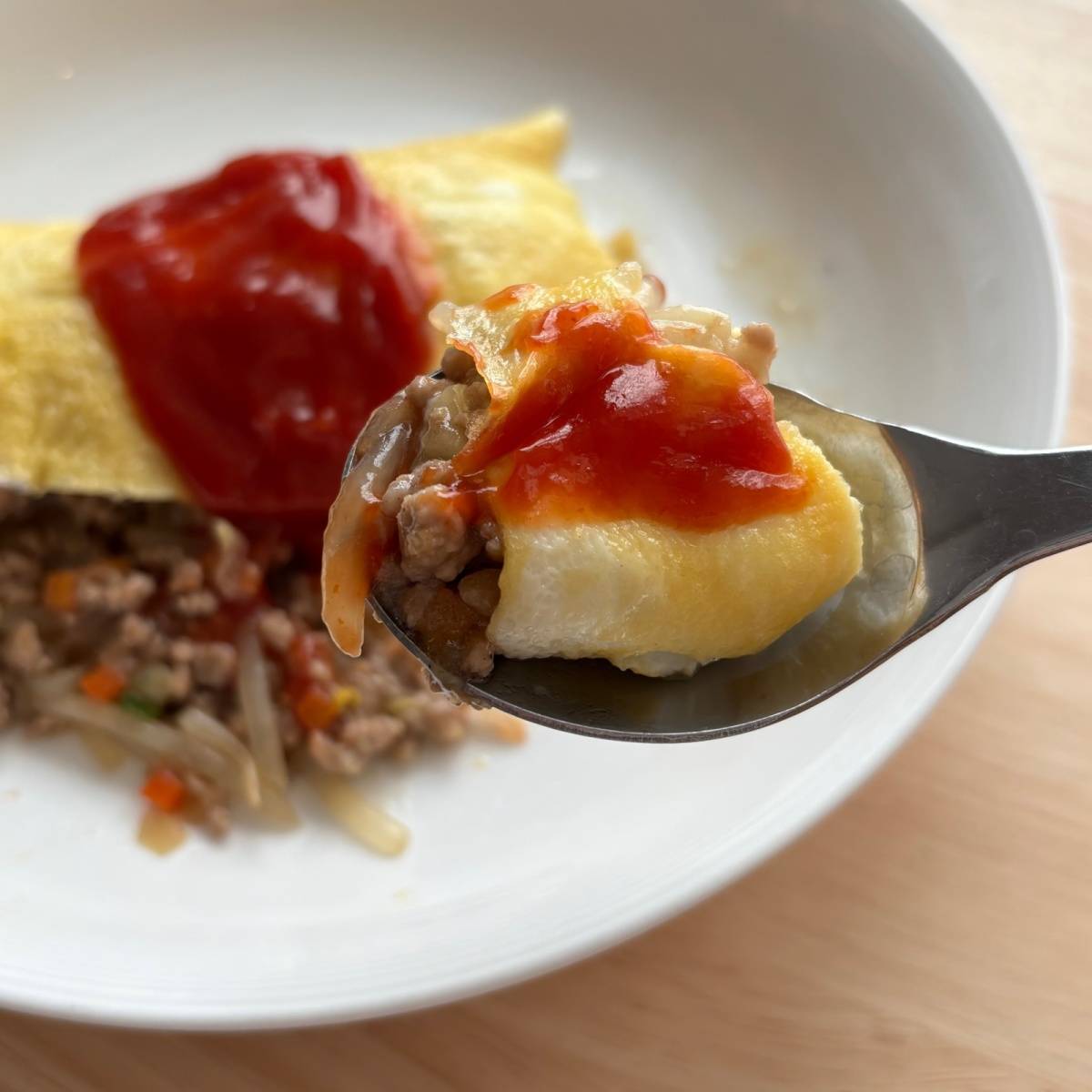 JAグループ公式の「もやしとひき肉入りオムレツ」のレシピ