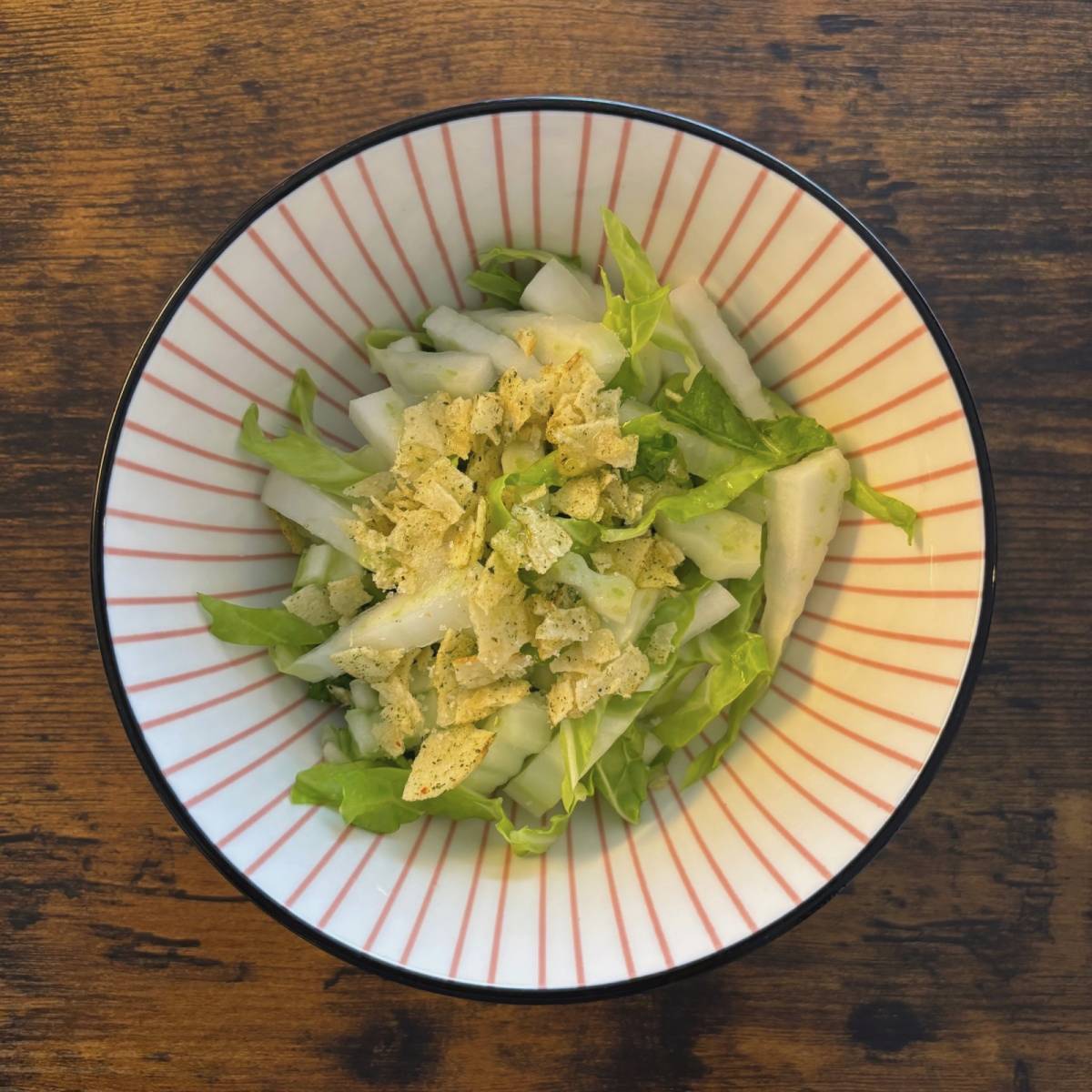 JAグループ公式の「ポテトチップス入り♪白菜サラダ」のレシピ