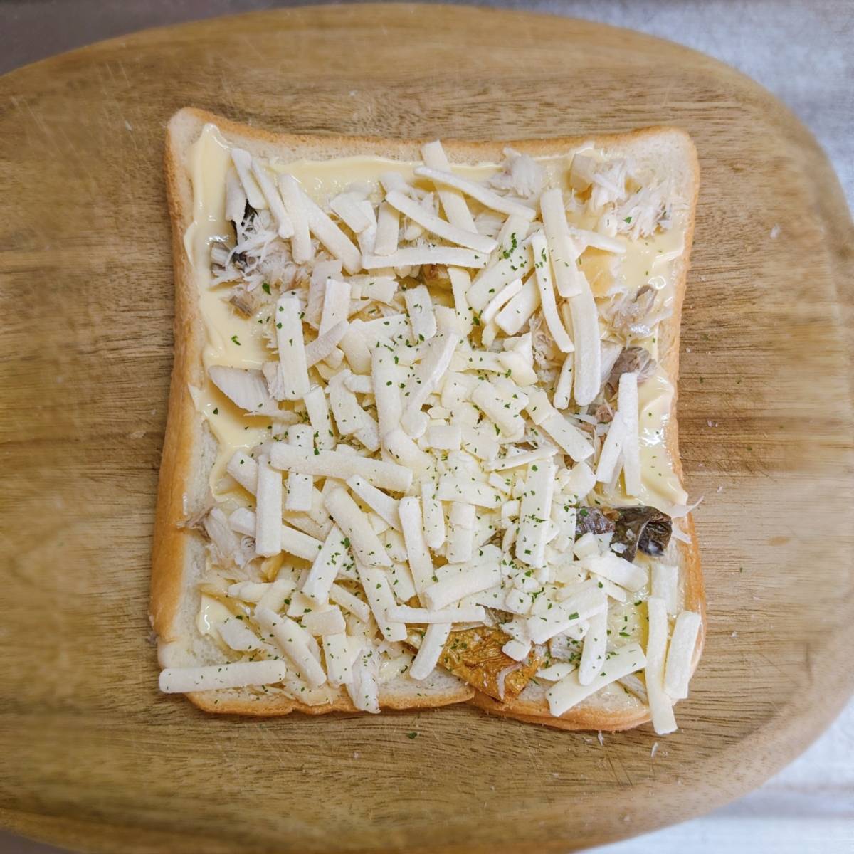 フジパン公式の「和風鯖トースト」のレシピ