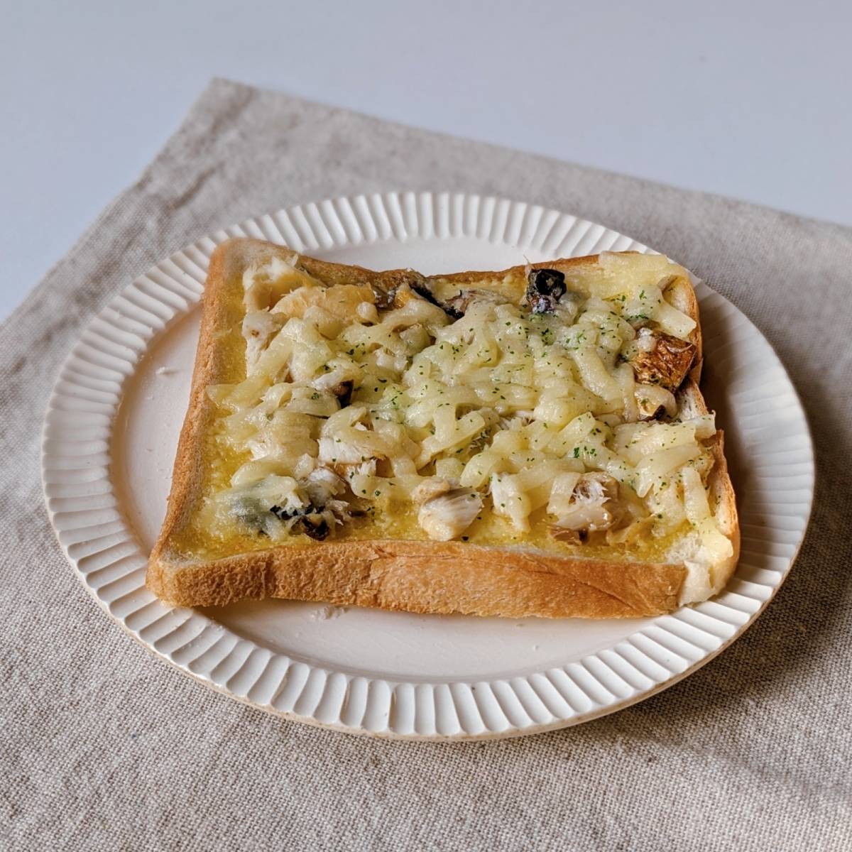 フジパン公式の「和風鯖トースト」のレシピ