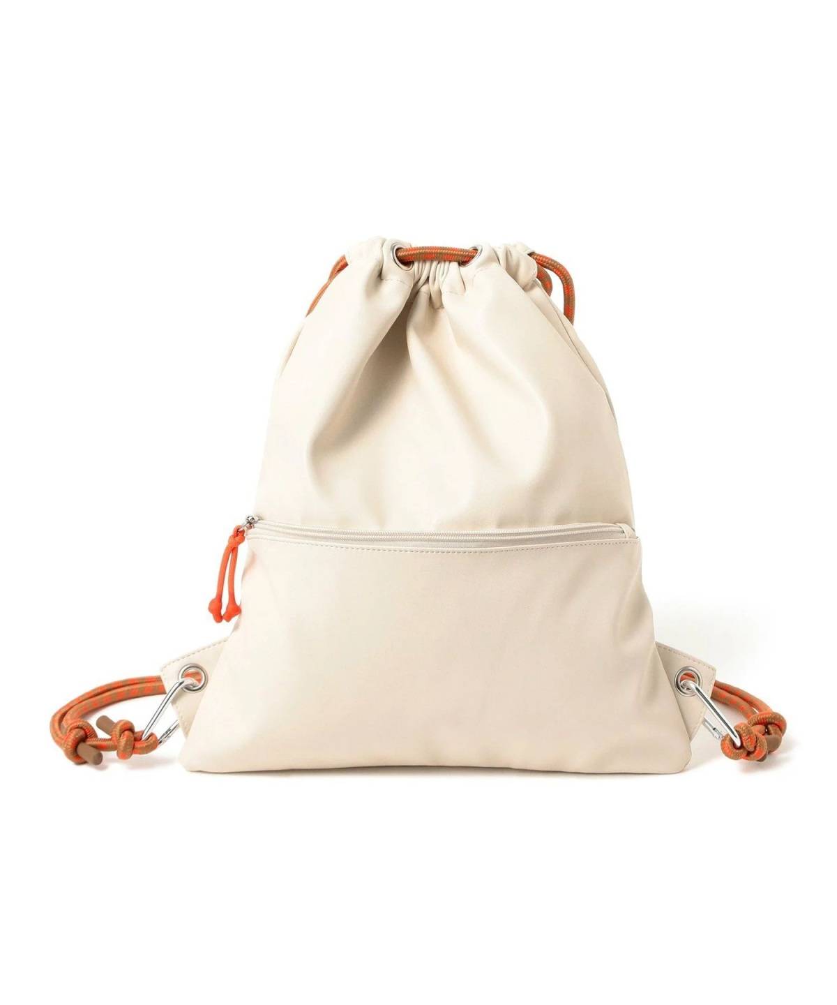 BEAMS HEART フェイクレザー コード ナップサック